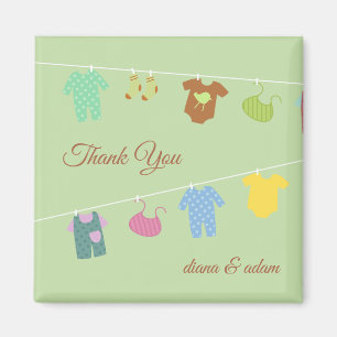 Thank You Baby Shower Magnet