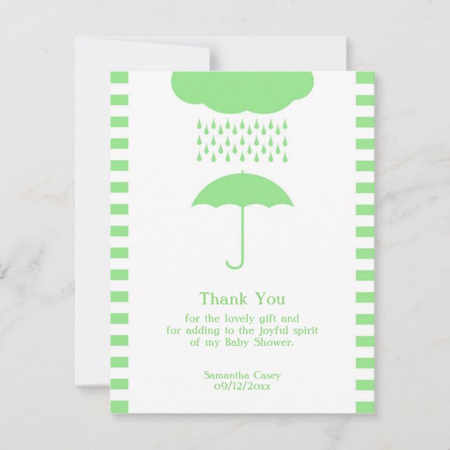 Thank You Baby Shower Neutral Card (Front)