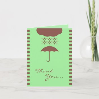 Thank You Baby Shower Neutral Folded Card by all_items at Zazzle