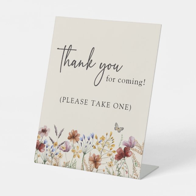 Thank You Baby Shower Pedestal Sign (Front)