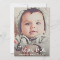 Thank You Baby Shower Personalized Photo Custom