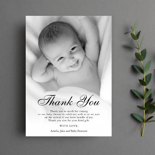 Thank You Baby Shower Personalized Photo Custom