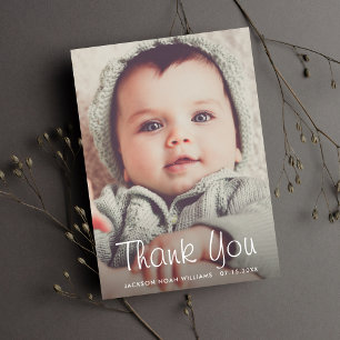 Thank You Baby Shower Personalized Photo Custom Card