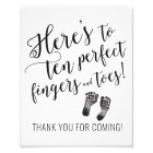 Thank You  Baby Shower Sign