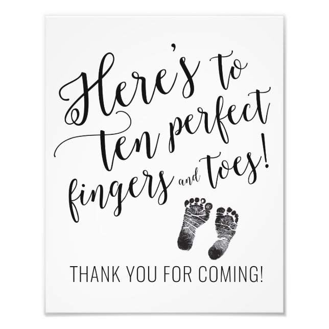 Thank You  Baby Shower Sign (Front)