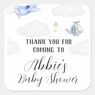 Thank you Baby Shower Square Sticker