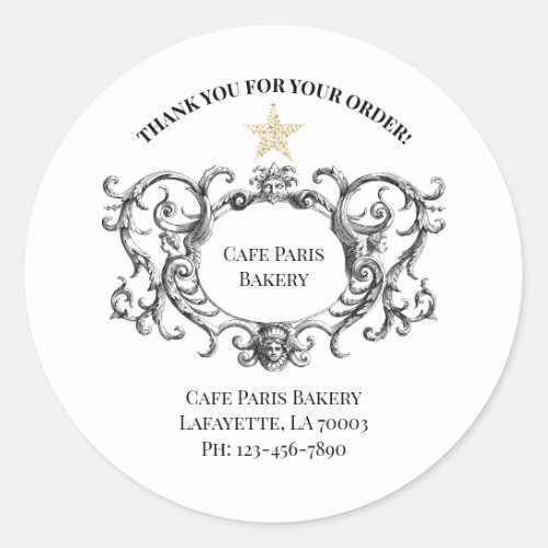 Thank You Bakery Product Vintage Sticker