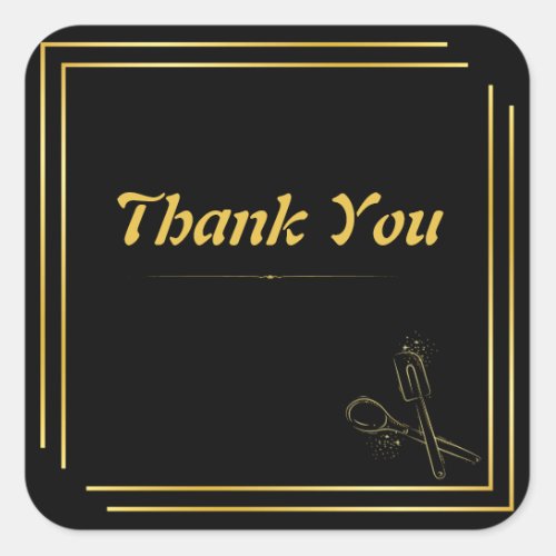 Thank You Bakery Small Business  Square Sticker