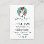 Thank You Bakery Woman Business Utensils & Sweets Enclosure Card (Front)
