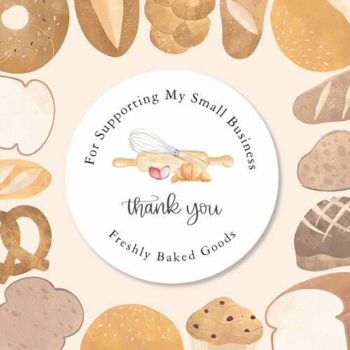 Thank You Baking Business Sticker