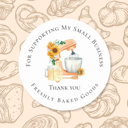 Thank You Baking Sticker