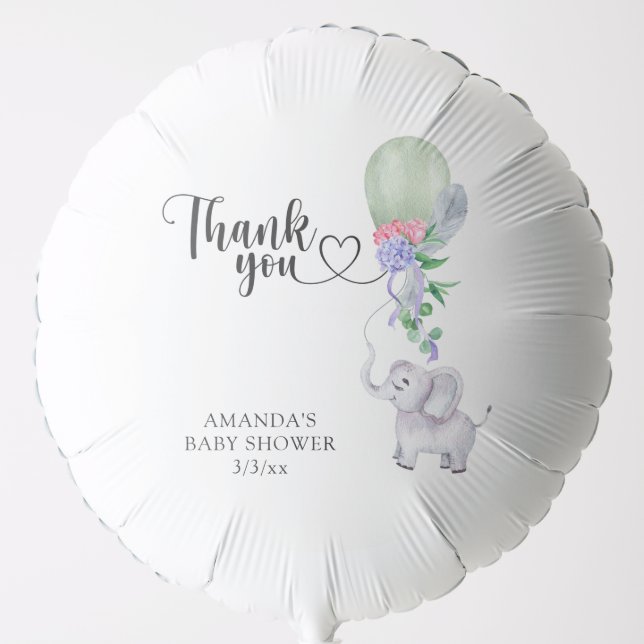 Thank you Balloon and Elephant  (Front)