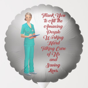 Thank You Balloon For Caregivers Nurses Doctors