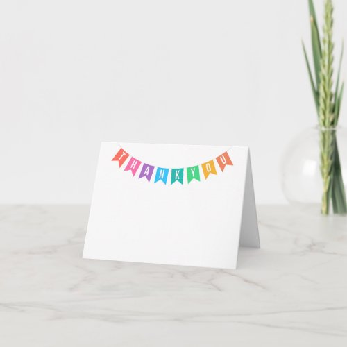 Thank You Banner Stationary Card