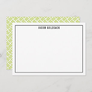 THANK YOU BAR MITZVAH modern plain grid lime black