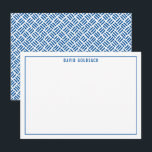 THANK YOU BAR MITZVAH modern simple royal blue Card<br><div class="desc">by kat massard >>> https://linktr.ee/simplysweetpaperie <<< A simple, stylish way to say thank you to your guest's for attending your event. Setup as a template it is simple for you to add your own details, or hit the customise button and you can add or change text, fonts, sizes etc TIP...</div>