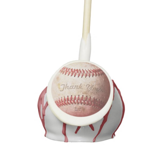 Baseball Chocolate Dipped Cake Pops - 10pc | Chocolate Covered Company