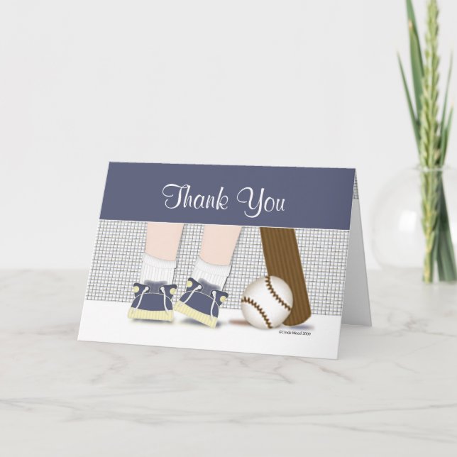 Thank You Baseball Card Template (Front)