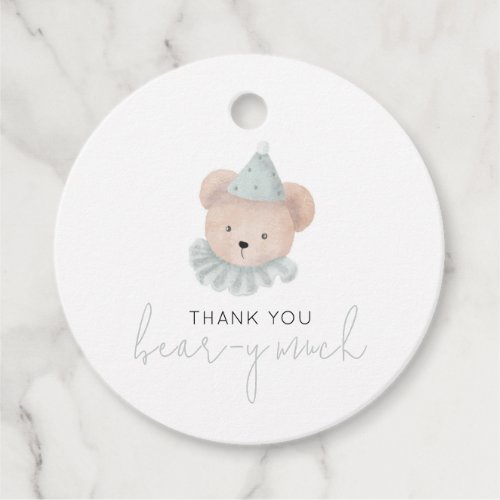 Thank You Bear_y Much Favor Tags