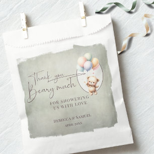 Thank You Beary Much, Bearly Wait Baby Shower Favor Bag