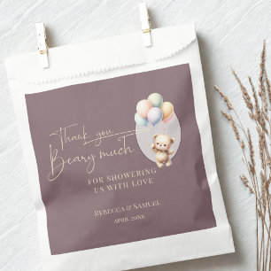 Thank You Beary Much, Bearly Wait Baby Shower Favor Bag