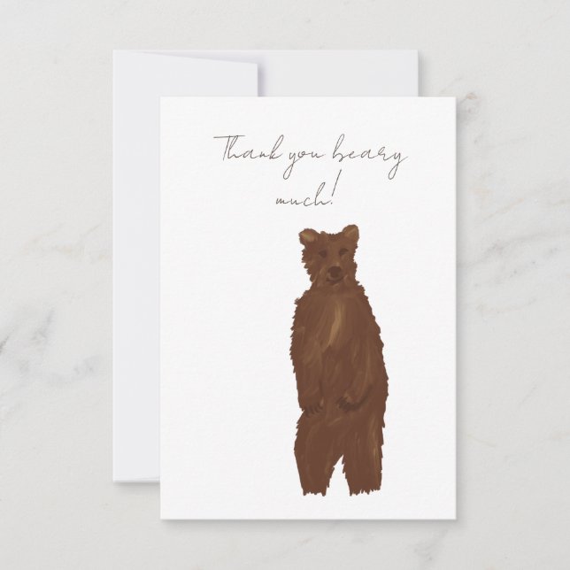 Thank You Beary Much Card (Front)