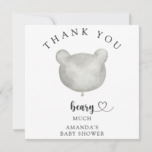 Thank you beary much card
