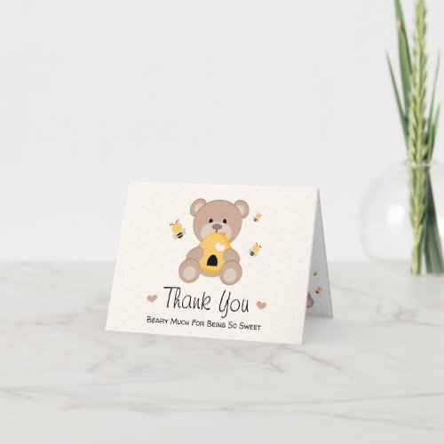 Thank You Beary Much Cards