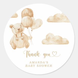 Thank you beary much classic round sticker