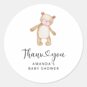 Thank you beary much classic round sticker