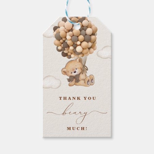 Thank You Beary Much Gift Tags
