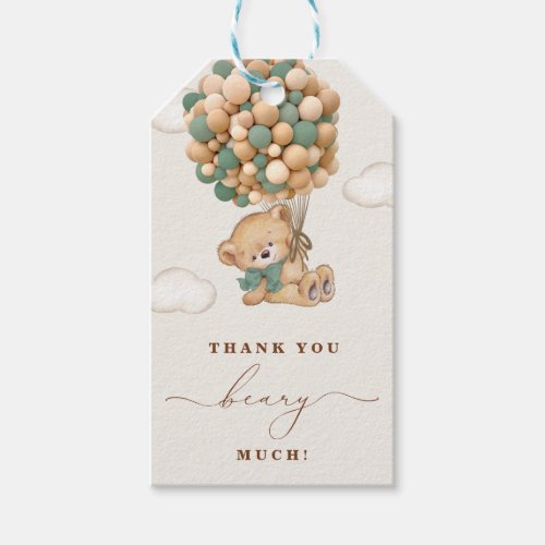 Thank You Beary Much Gift Tags