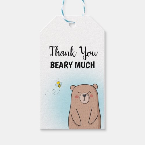 Thank You Beary Much Gift Tags