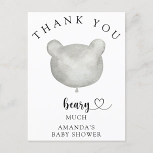 Thank you beary much postcard