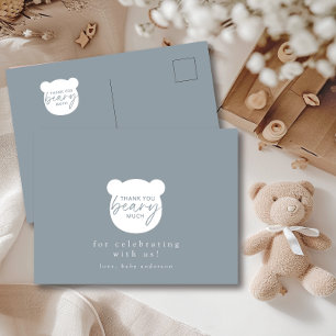 Thank You Beary Much Postcard