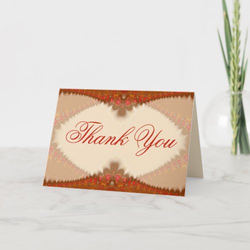 Thank You Beautiful Elegant Lace Card