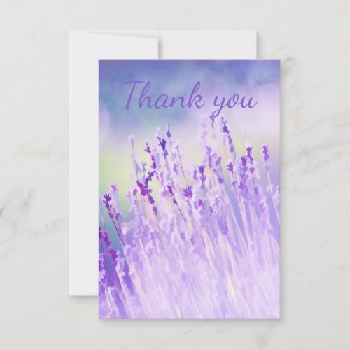 Thank You Beautiful Field of Lavender flowers