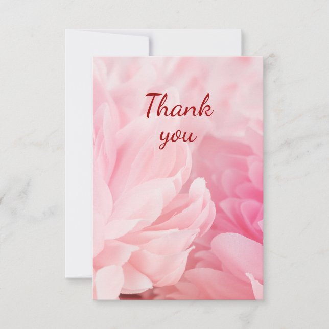 Thank You Beautiful Flower Roses Garden Floral Card (Front)