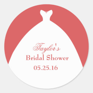 Thank You Beautiful Wedding Dress Classic Round Sticker