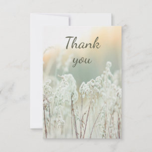 Thank You Beautiful White Garden Flowers Card