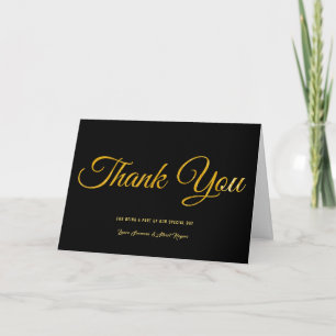 Thank You Being Part of special day wedding Card