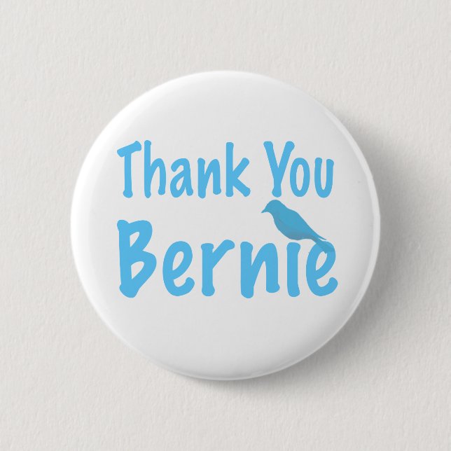 Thank You Bernie Pinback Button (Front)