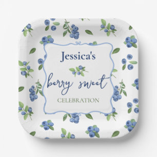 Thank you Berry blueberry  Paper Plates
