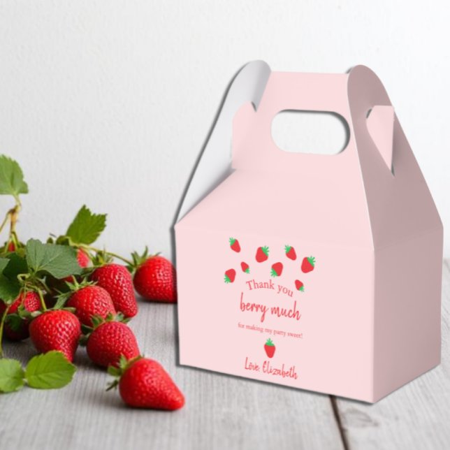 Thank You Berry Much Birthday Thank You Favor Boxes (Creator Uploaded)