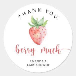 Thank you berry much classic round sticker