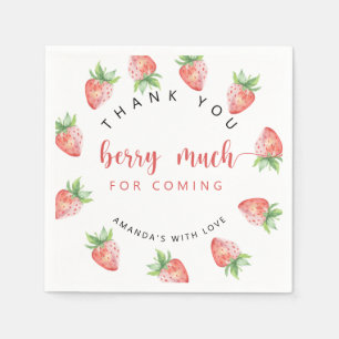 Thank you berry much napkins