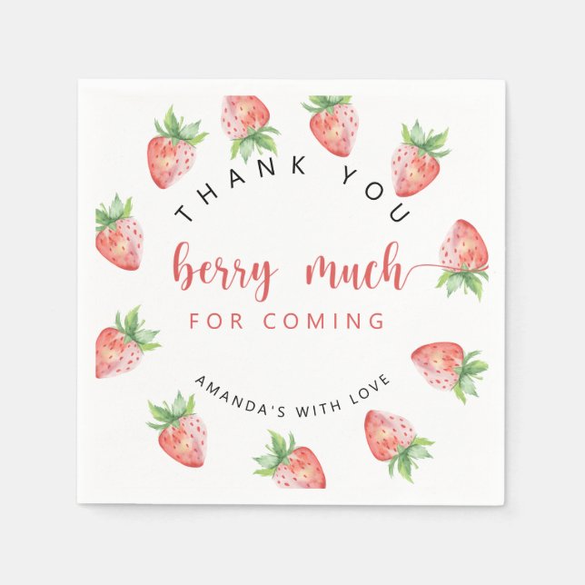 Thank you berry much  napkins (Front)