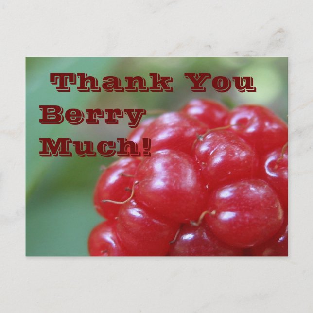 Thank You Berry Much! - Say it With a Very Postcard (Front)