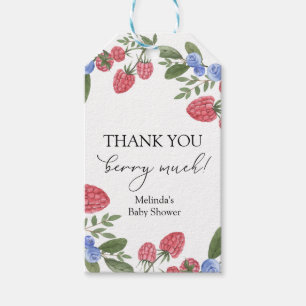 Thank you Berry Much Shower Gift Tags