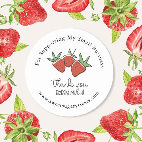 Thank You Berry Much Sticker